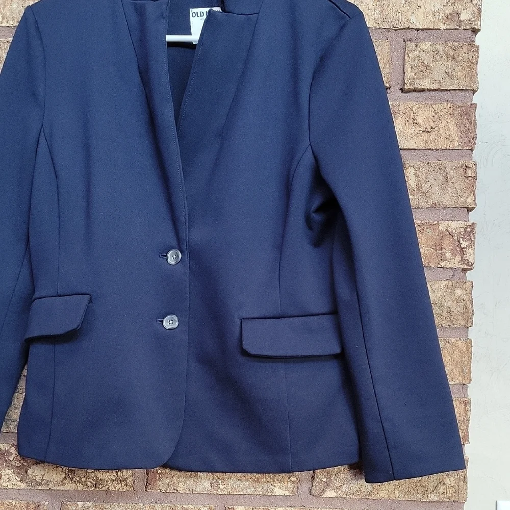 Old Navy Classic Navy Button Blazer Jacket Size Large